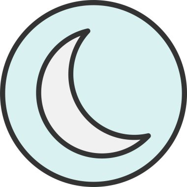 Gece Kipi Vektör Simgesi Tasarımı