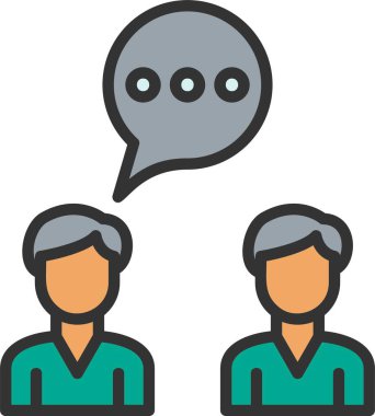 Conversation Vector Icon Design