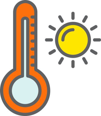 Termometre vektör simgesi tasarım