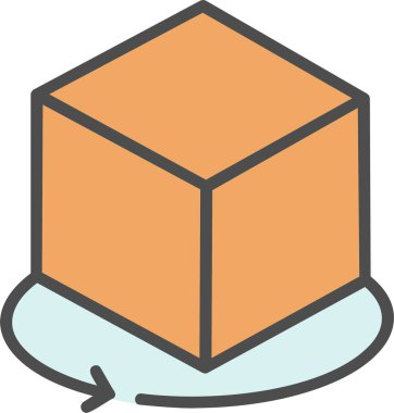 3d Cube Vector Icon Design