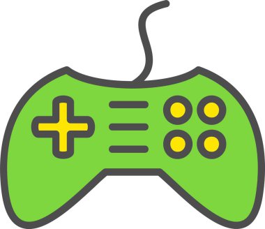 Video oyunu Vektör Simgesi Tasarımı Oynanıyor