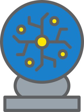 Plasma Topu Vektör Simgesi Tasarımı