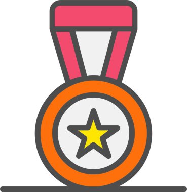 Madalya vektör simgesi tasarım