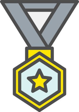 Madalya vektör simgesi tasarım