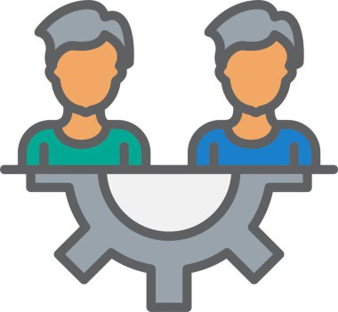 Team Work  Vector Icon Design