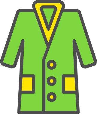 Ceket Vektörü Simgesi Tasarımı