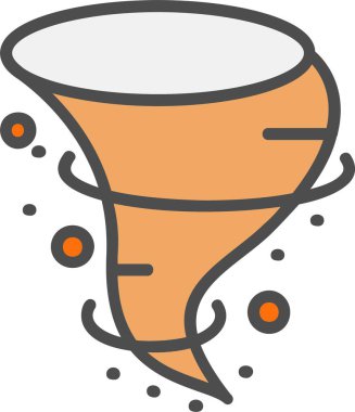 Kasırga Vektör Simgesi Tasarımı