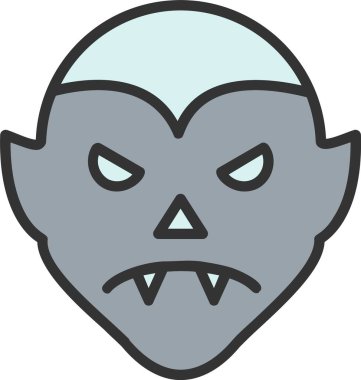 Drakula Vektör Simgesi Tasarımı