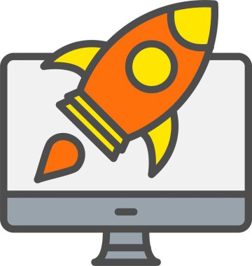 Rocket Vector Icon Design