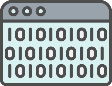 Binary Code Vector Icon Design