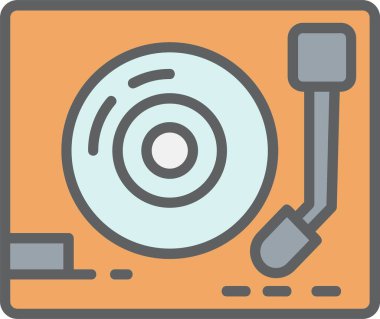 Turntable Vector Icon Design