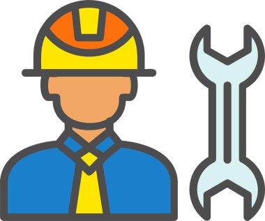 Mühendis vektör simgesi tasarım