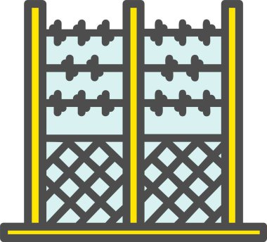 Fence Vector Icon Design