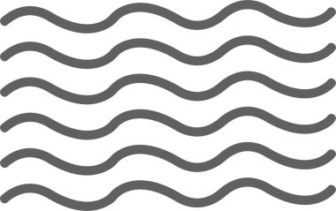 Dalga Vektörü Simgesi Tasarımı