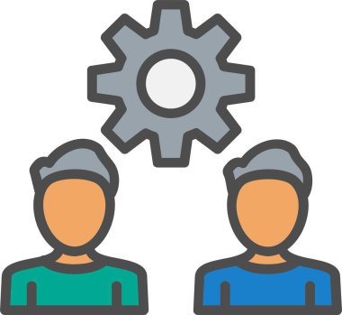 Team Management Vector Icon Design