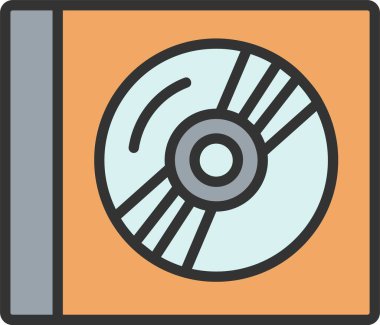 Sıkıştırılmış Disk Vektörü Simgesi Tasarımı