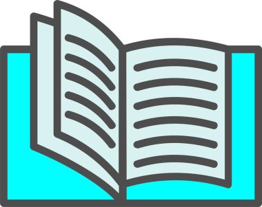 Kitap Vektörü Simgesi Tasarımı