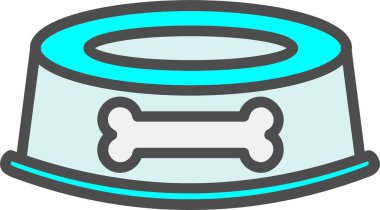 Hayvan Gıda Vektörü Simgesi Tasarımı