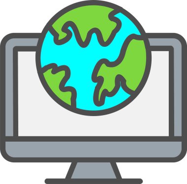 World Map Vector Icon Design