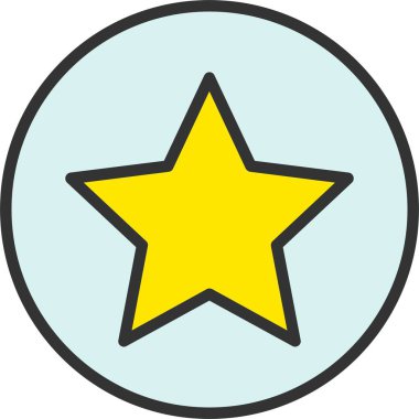 Vektör yıldız simgesi tasarım