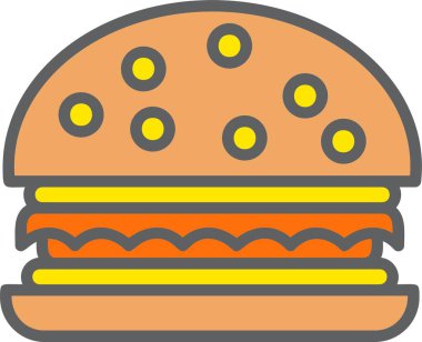 Burger Vector Icon Design