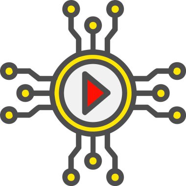 Ortam Vektör Satırı Vektör Simgesi Tasarımı