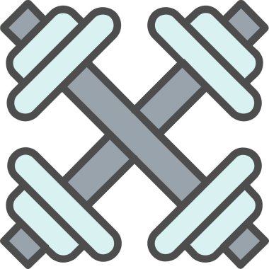 Dumbbell vektör simgesi tasarım