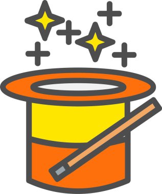 Magic Hat Vector Icon Design