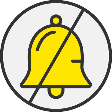 No Alarm Vector Icon Design