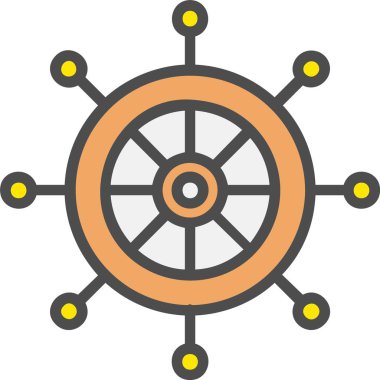 Rudder Vector Icon Design