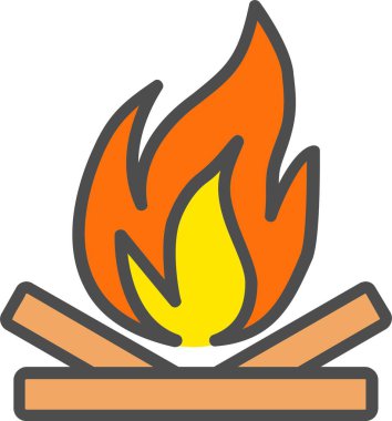 Bonfire Vector Icon Design