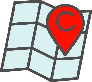 Map Locator Vector Icon Design