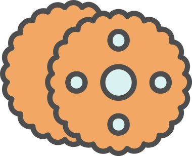 Bisküvi Vektörü Simgesi Tasarımı