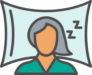 Sleeping Vector Icon Design