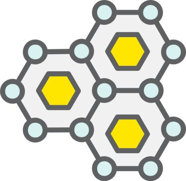 Molekül Vektör Simgesi Tasarımı