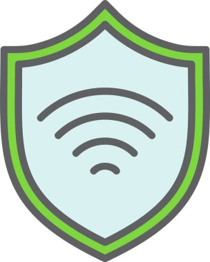 Vpn Vektör Simgesi Tasarımı