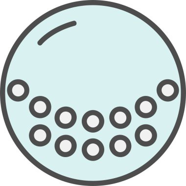 Golf Topu Vektör Simgesi Tasarımı