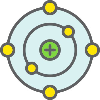 Elektron Vektörü Simgesi Tasarımı