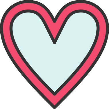 Kalp vektör simgesi tasarım