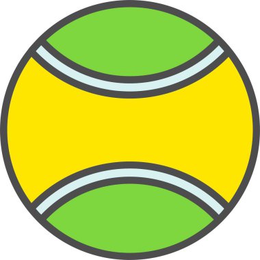 Tenis Topu Vektör Simgesi Tasarımı