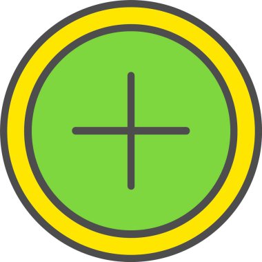 Artı işareti vektör simgesi tasarım
