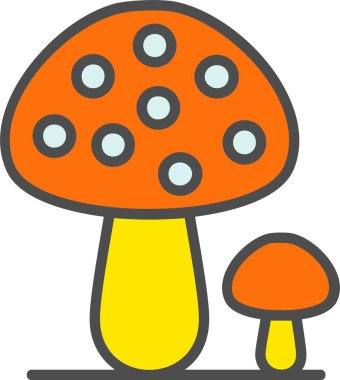 Mushroom Vector Icon Design