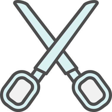 Makas vektör simgesi tasarım