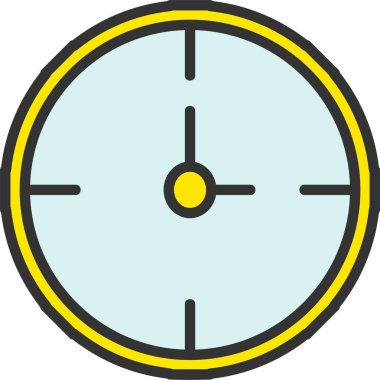 Wall Clock Vector Icon Design