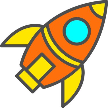 Rocket Vector Icon Design
