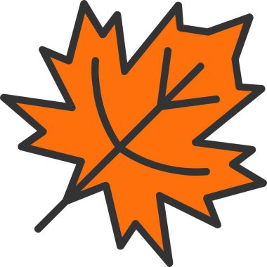 Kuru Yaprak Vektör Simgesi Tasarımı