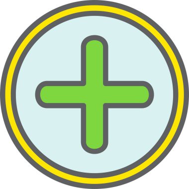 Artı işareti vektör simgesi tasarım