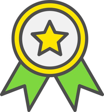 Madalya vektör simgesi tasarım