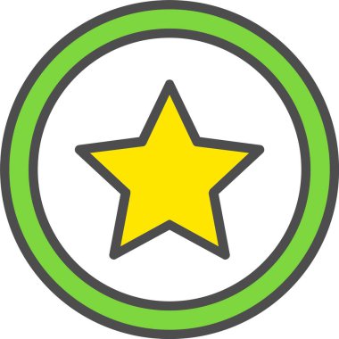 Vektör yıldız simgesi tasarım