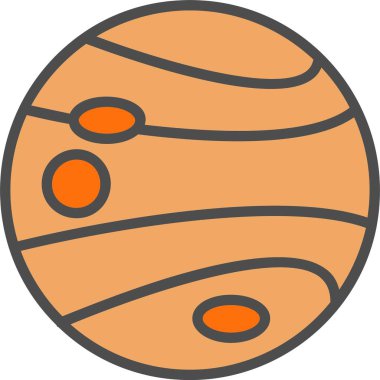 Neptün Vektör Simgesi Tasarımı